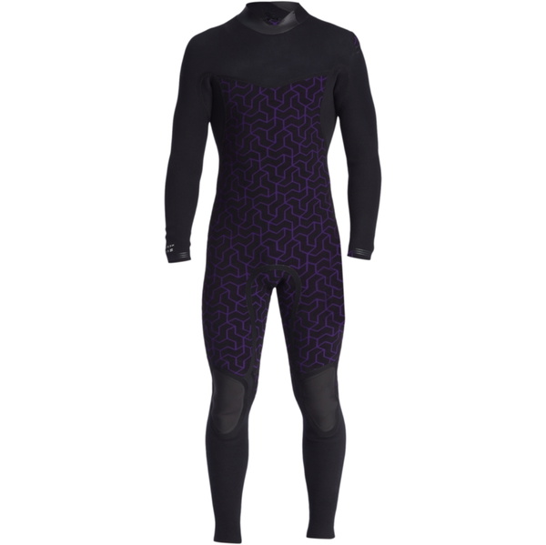 2026 Billabong Mens Furnace Natural 3/2mm Chest Zip Wetsuit ABYW100264 - Black